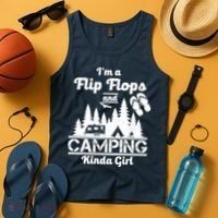 Flip Flops and Camping Kinda Girl Tank Top thumb 4