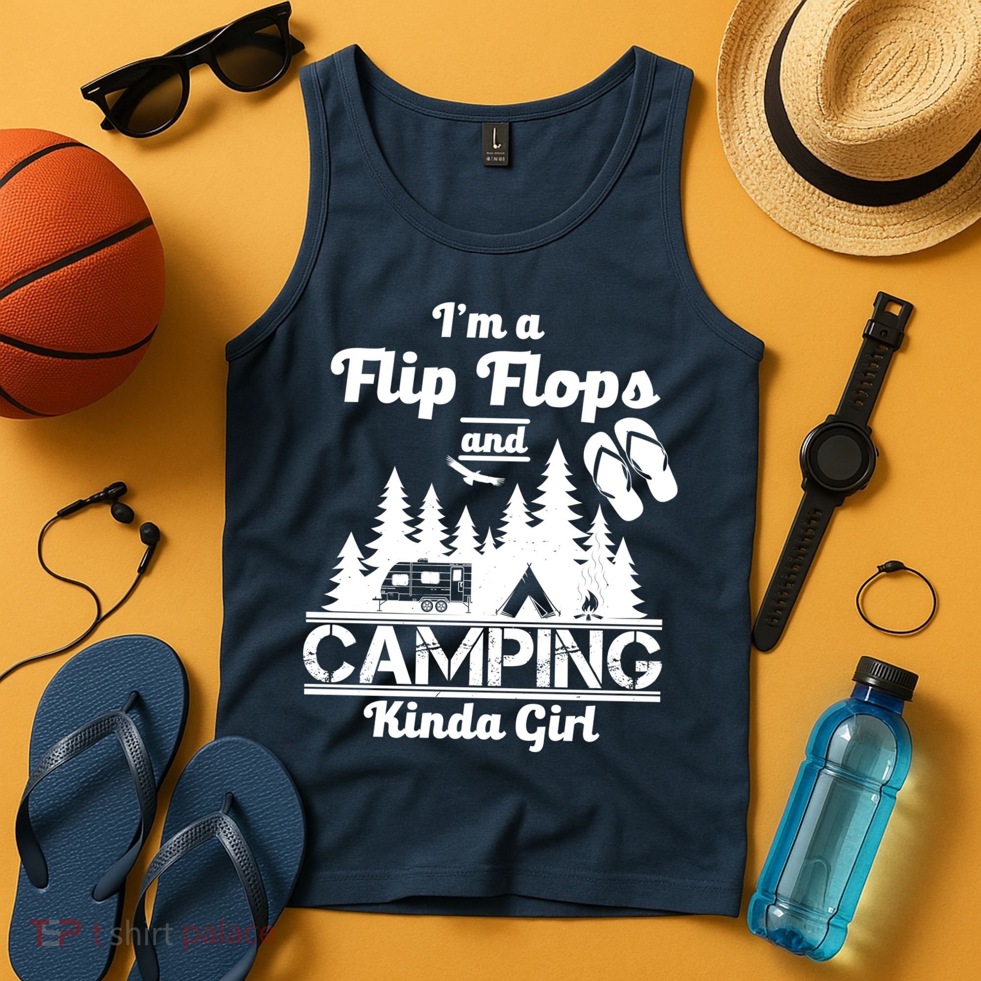 Flip Flops and Camping Kinda Girl Tank Top