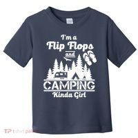 Flip Flops and Camping Kinda Girl Toddler T-Shirt thumb 0