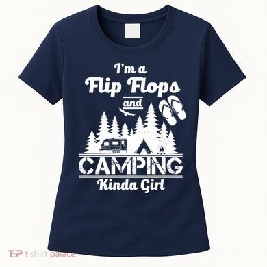 Flip Flops and Camping Kinda Girl Women's T-Shirt