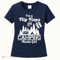 Flip Flops and Camping Kinda Girl Women's T-Shirt thumb 0