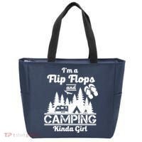Flip Flops and Camping Kinda Girl Tote Bag thumb 0
