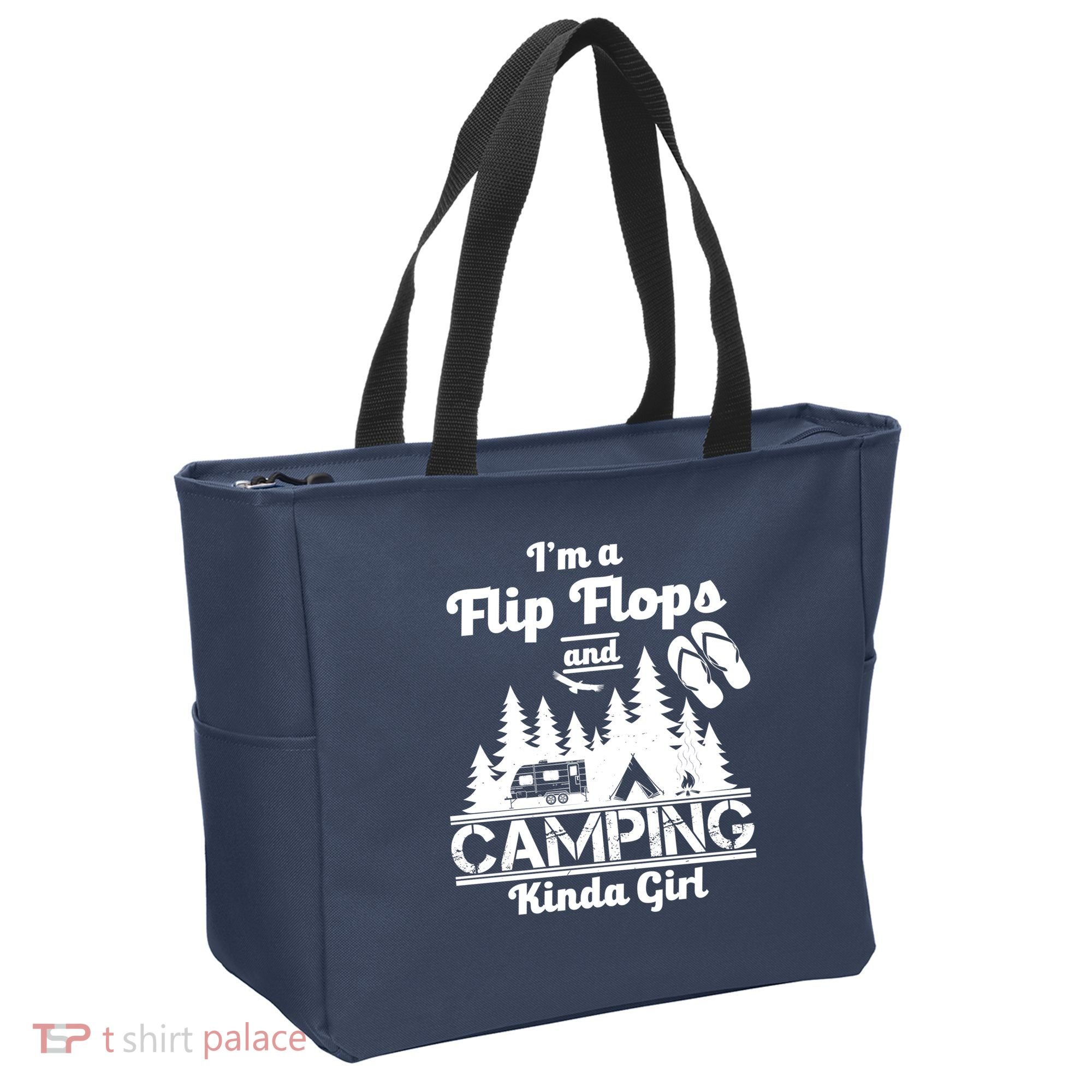 Flip Flops and Camping Kinda Girl Tote Bag