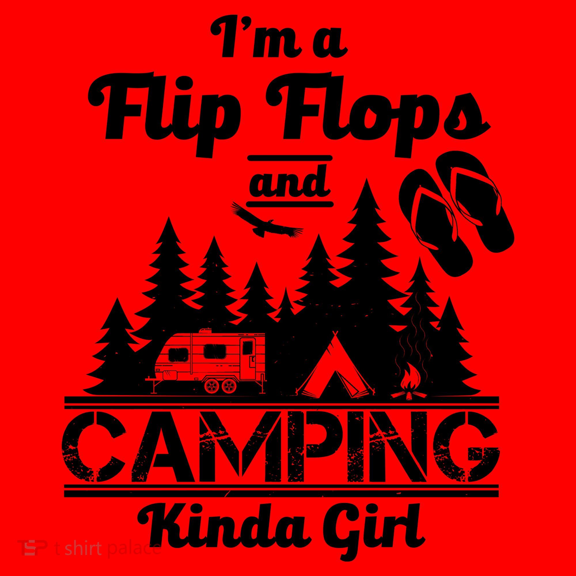 Flip Flops and Camping Kinda Girl Santa Hat
