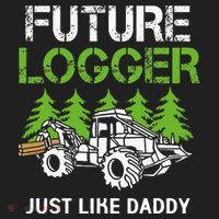 Future Logger Just Like Daddy Logger Women's Sweatshirt thumb 2