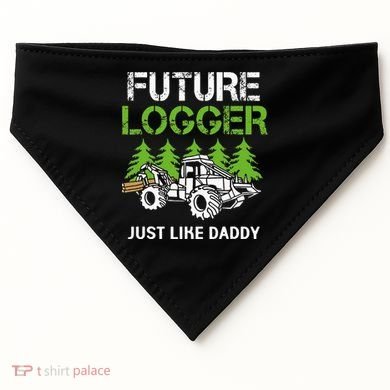 Future Logger Just Like Daddy Logger USA-Made Doggie Bandana