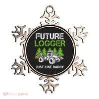 Future Logger Just Like Daddy Logger Ornament thumb 0