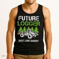 Future Logger Just Like Daddy Logger Tank Top thumb 3