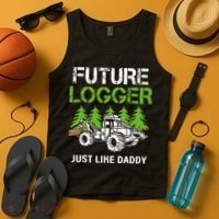 Future Logger Just Like Daddy Logger Tank Top thumb 4