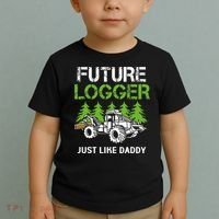 Future Logger Just Like Daddy Logger Toddler T-Shirt thumb 2