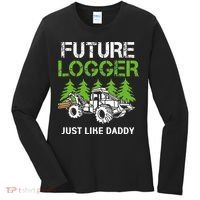 Future Logger Just Like Daddy Logger Women's Long Sleeve Shirt thumb 0