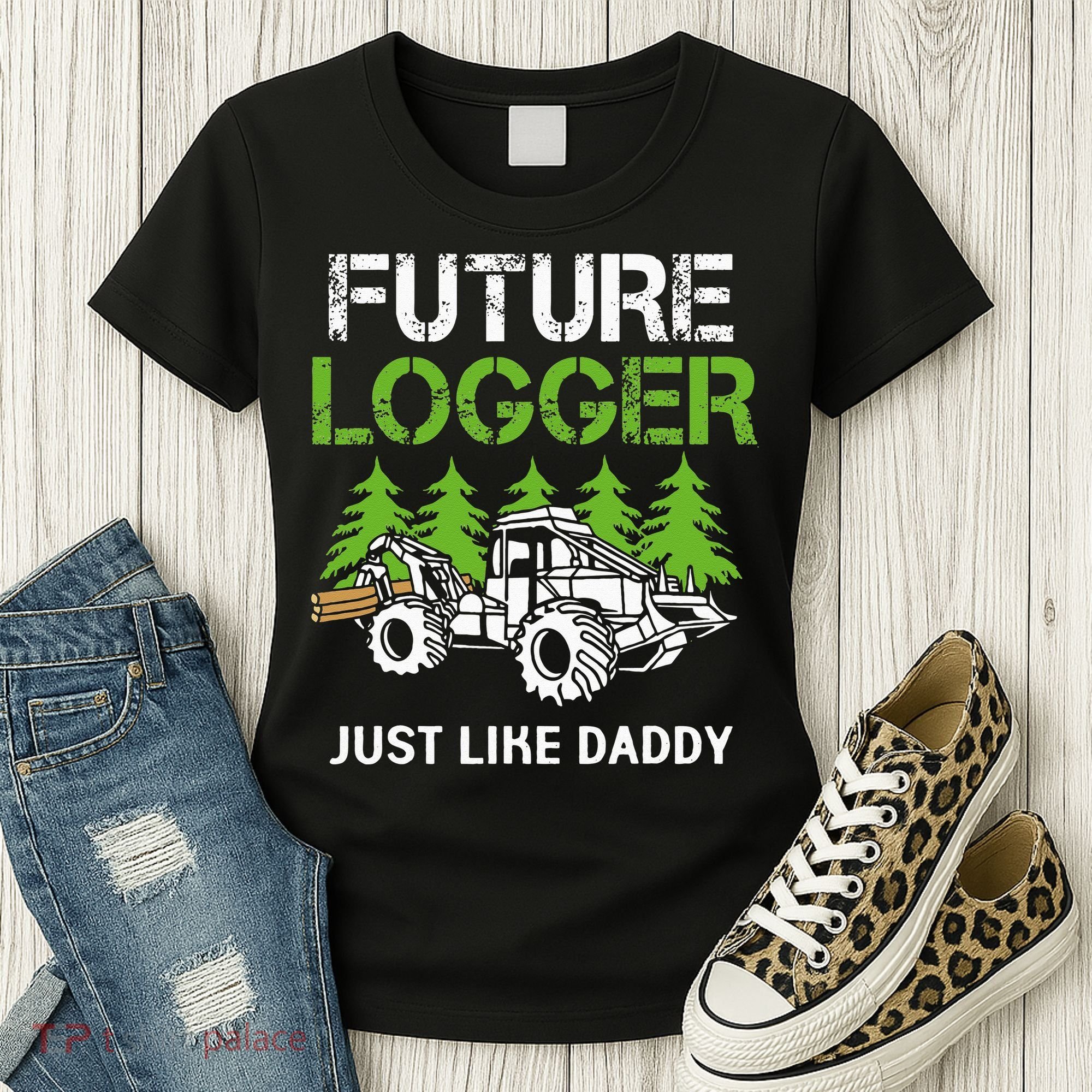 Future Logger Just Like Daddy Logger Women's T-Shirt