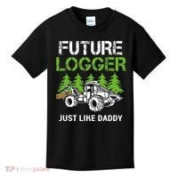 Future Logger Just Like Daddy Logger Kids T-Shirt thumb 0