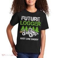 Future Logger Just Like Daddy Logger Kids T-Shirt thumb 2