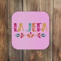 Floral La Jefa Mexican Mom Coaster thumb 0