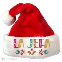 Floral La Jefa Mexican Mom Santa Hat thumb 0