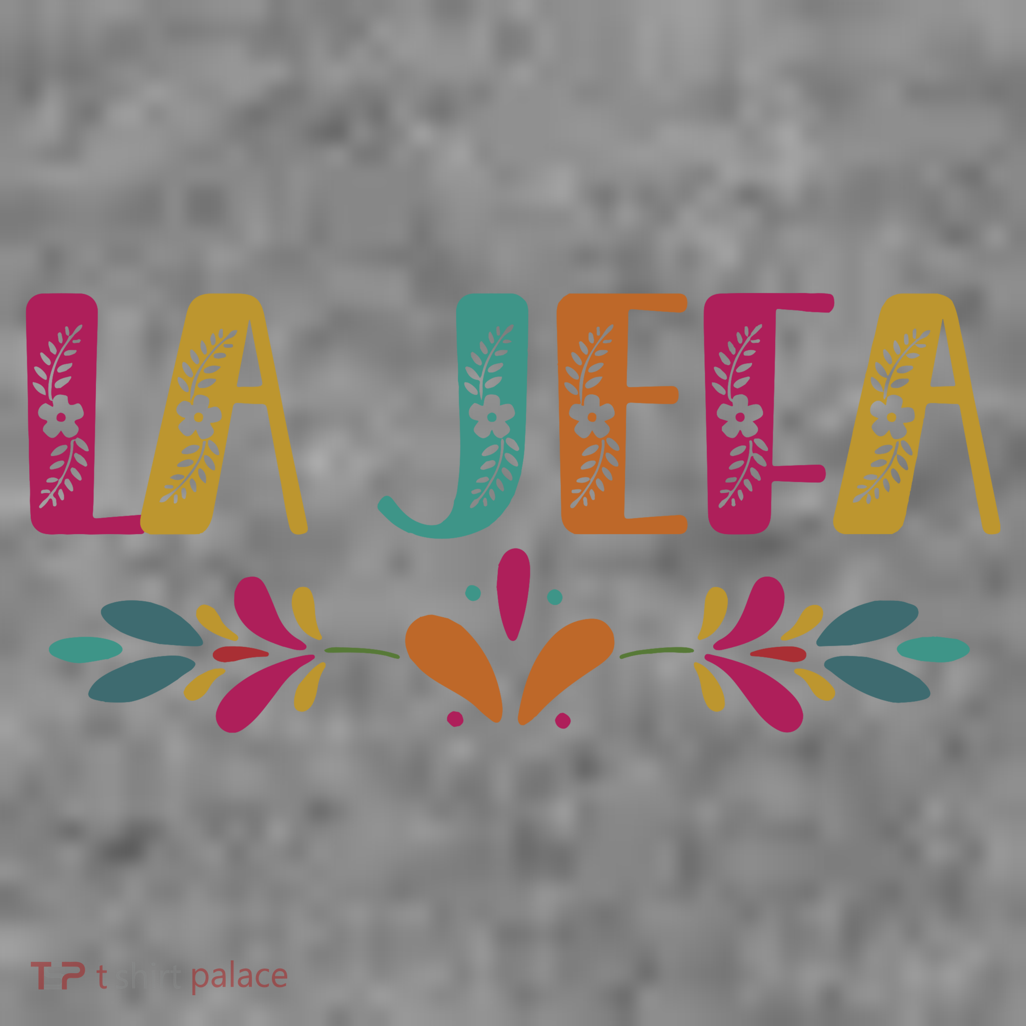 Floral La Jefa Mexican Mom Toddler Hoodie