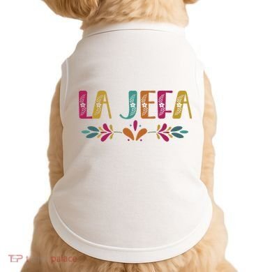 Floral La Jefa Mexican Mom Doggie Tank