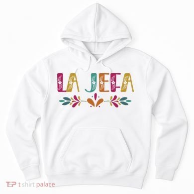 Floral La Jefa Mexican Mom Hoodie