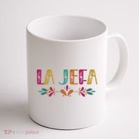 Floral La Jefa Mexican Mom Coffee Mug thumb 1