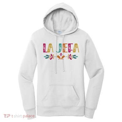 Floral La Jefa Mexican Mom Women's Hoodie
