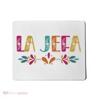 Floral La Jefa Mexican Mom Mousepad thumb 0