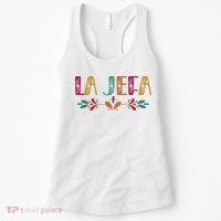 Floral La Jefa Mexican Mom Women's Tank Top thumb 0