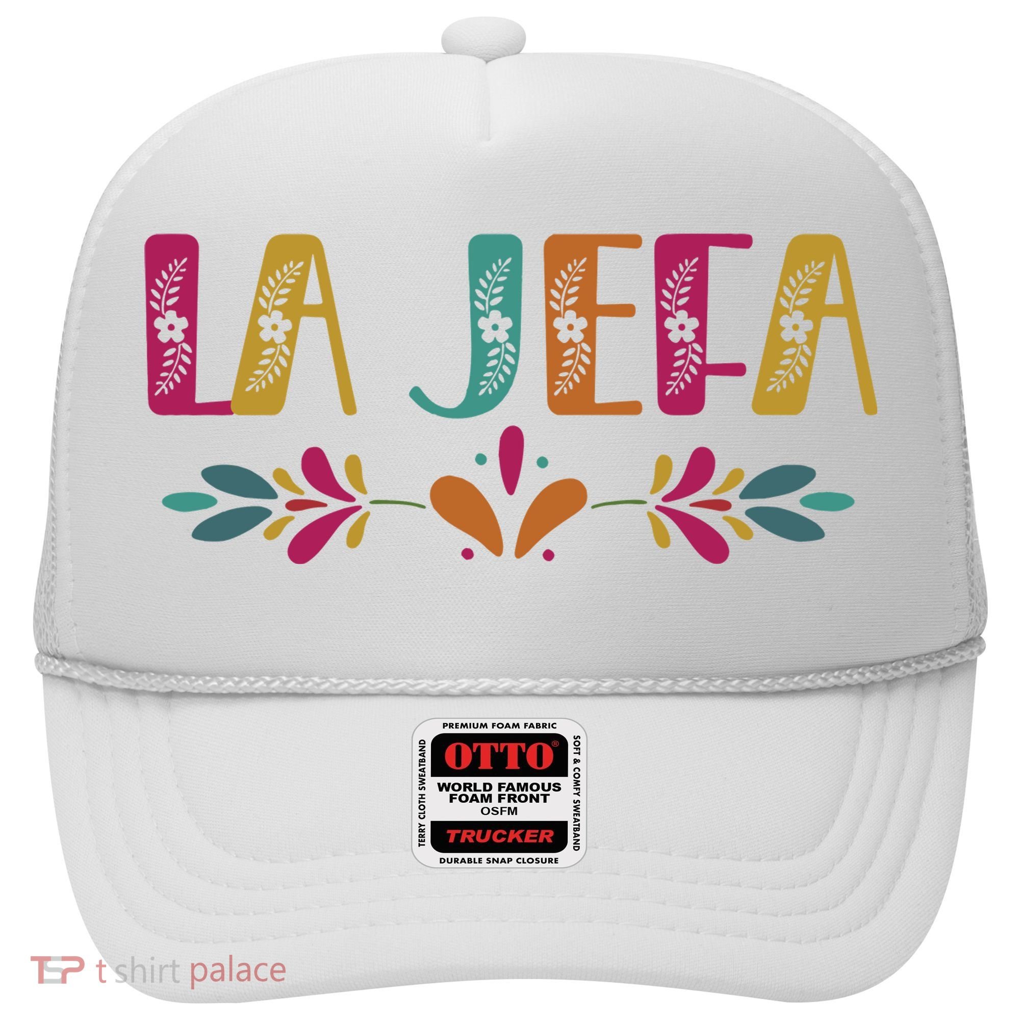Floral La Jefa Mexican Mom Hat