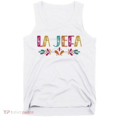 Floral La Jefa Mexican Mom Tank Top