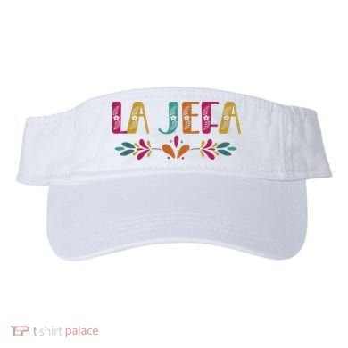 Floral La Jefa Mexican Mom Visor