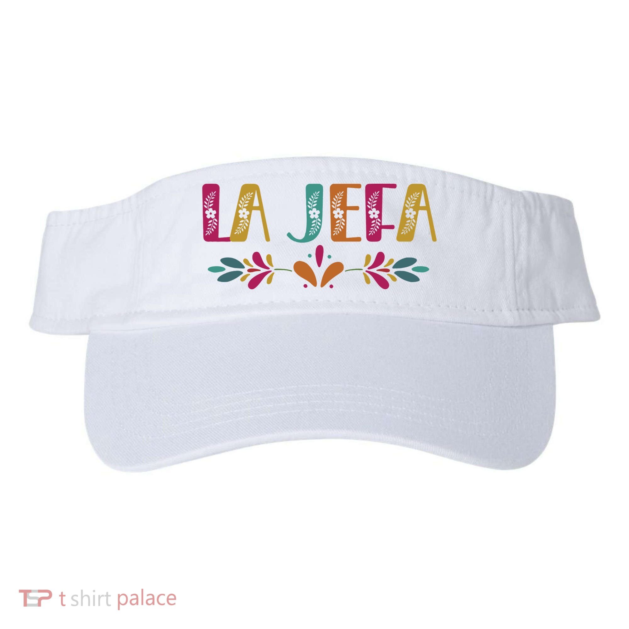 Floral La Jefa Mexican Mom Visor