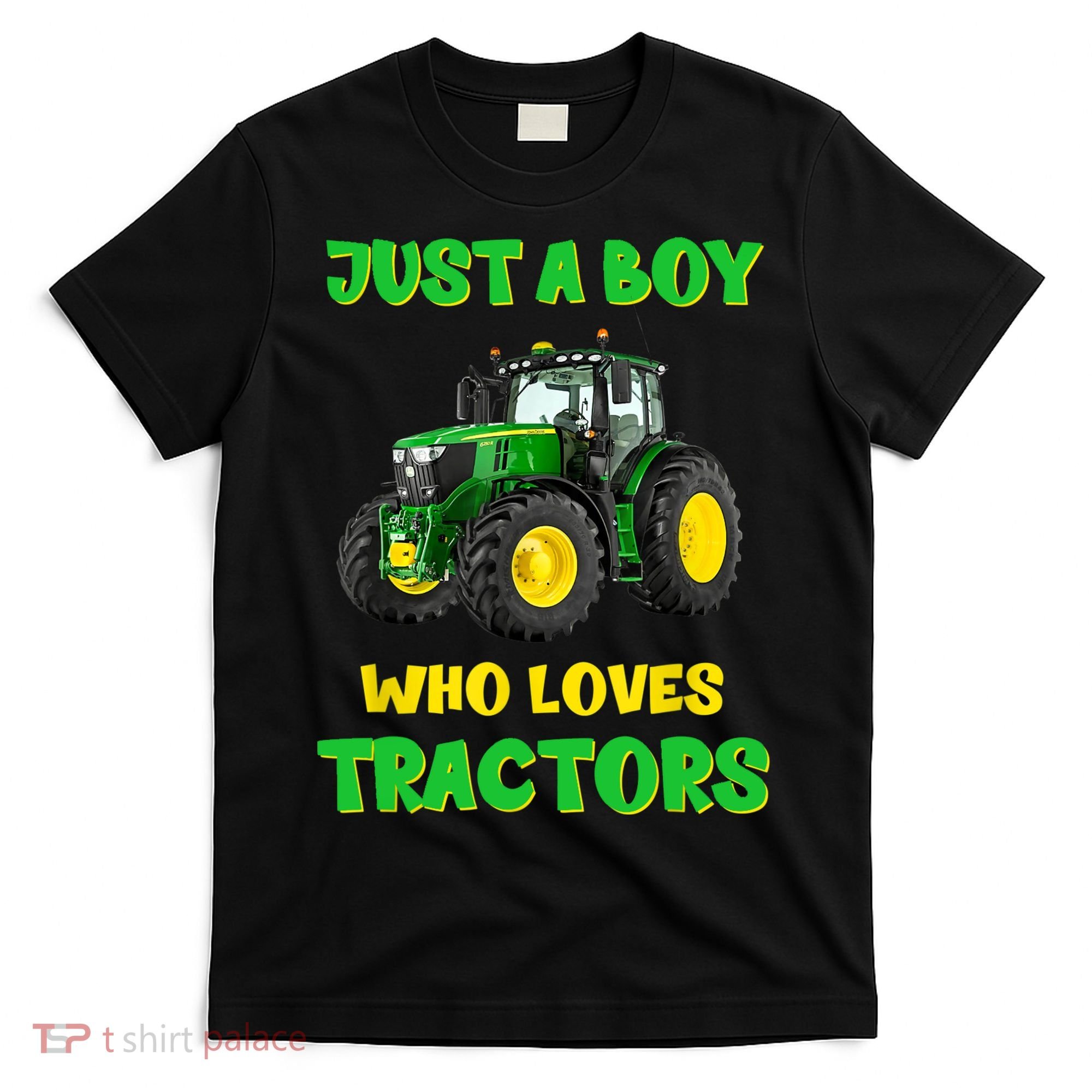 Farm Lifestyle Just A Boy Who Loves Tractors Boy Teens T-Shirt
