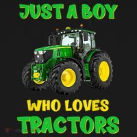 Farm Lifestyle Just A Boy Who Loves Tractors Boy Teens T-Shirt thumb 7