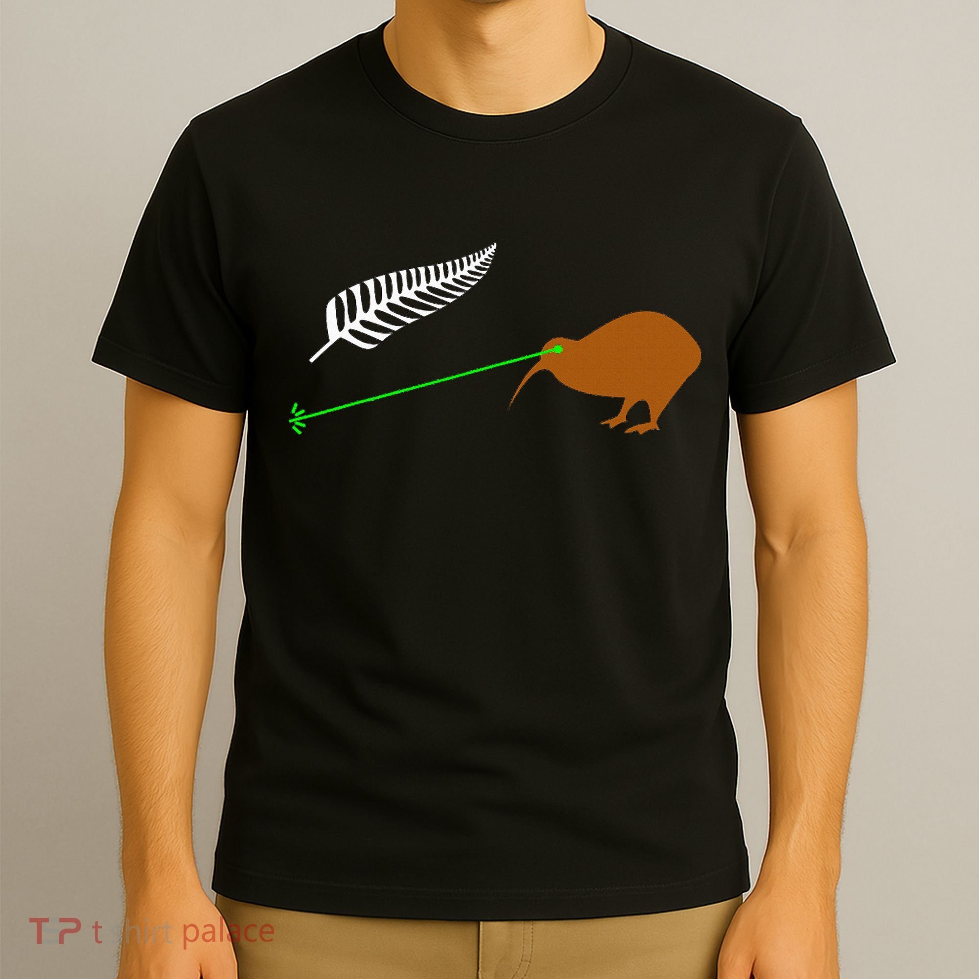 Funny Laser Kiwi Flag New Zealand Popular Choice T-Shirt