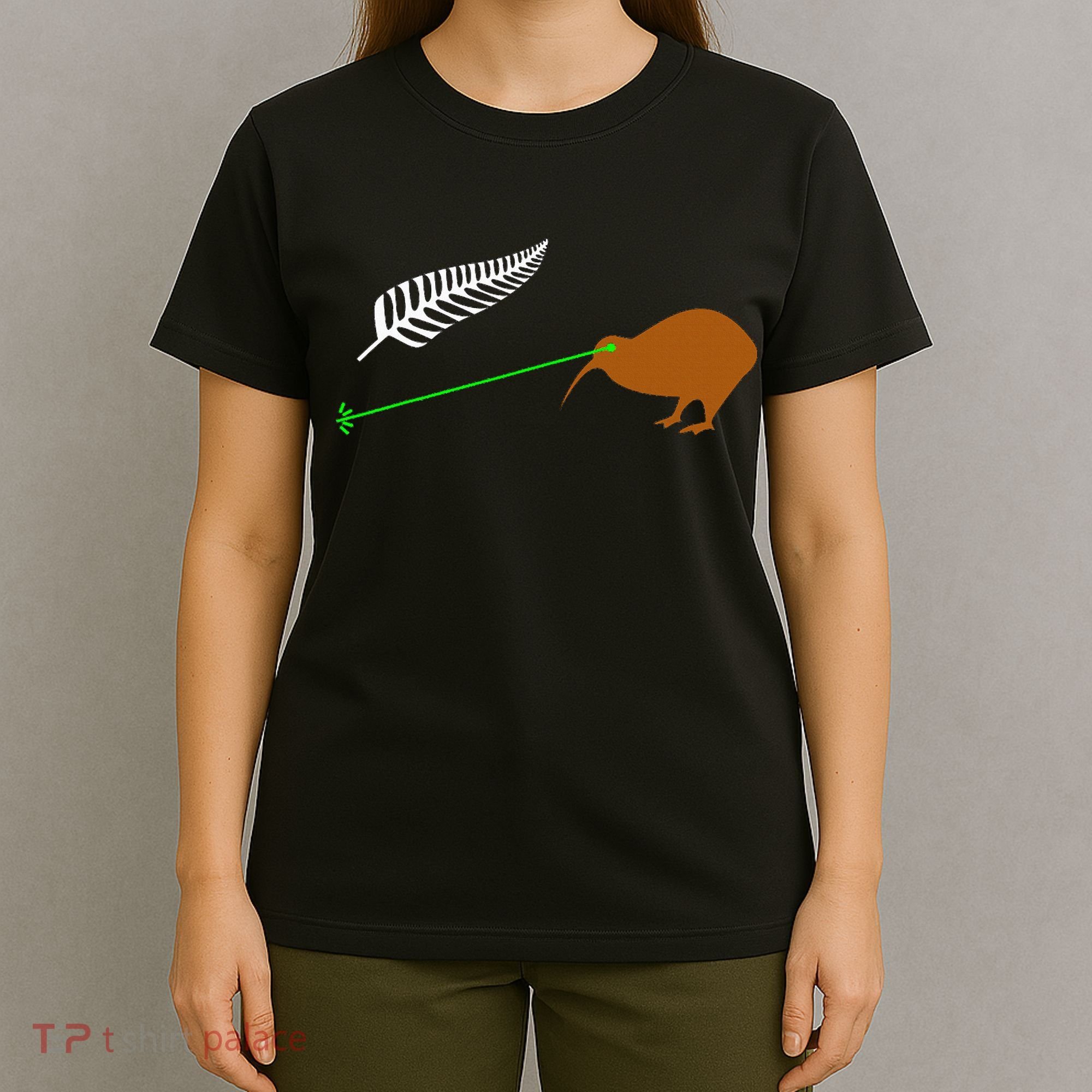 Funny Laser Kiwi Flag New Zealand Popular Choice T-Shirt