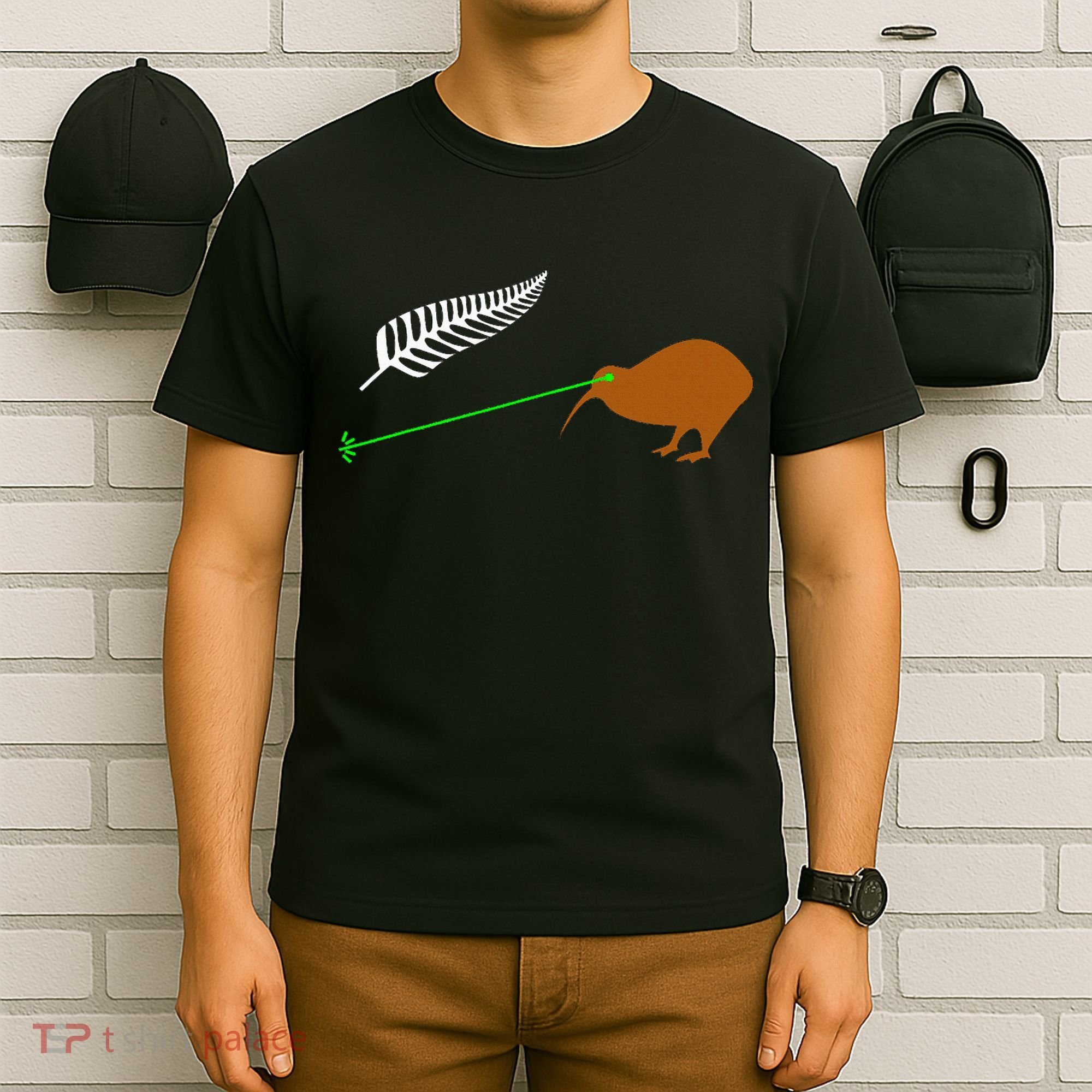 Funny Laser Kiwi Flag New Zealand Popular Choice T-Shirt