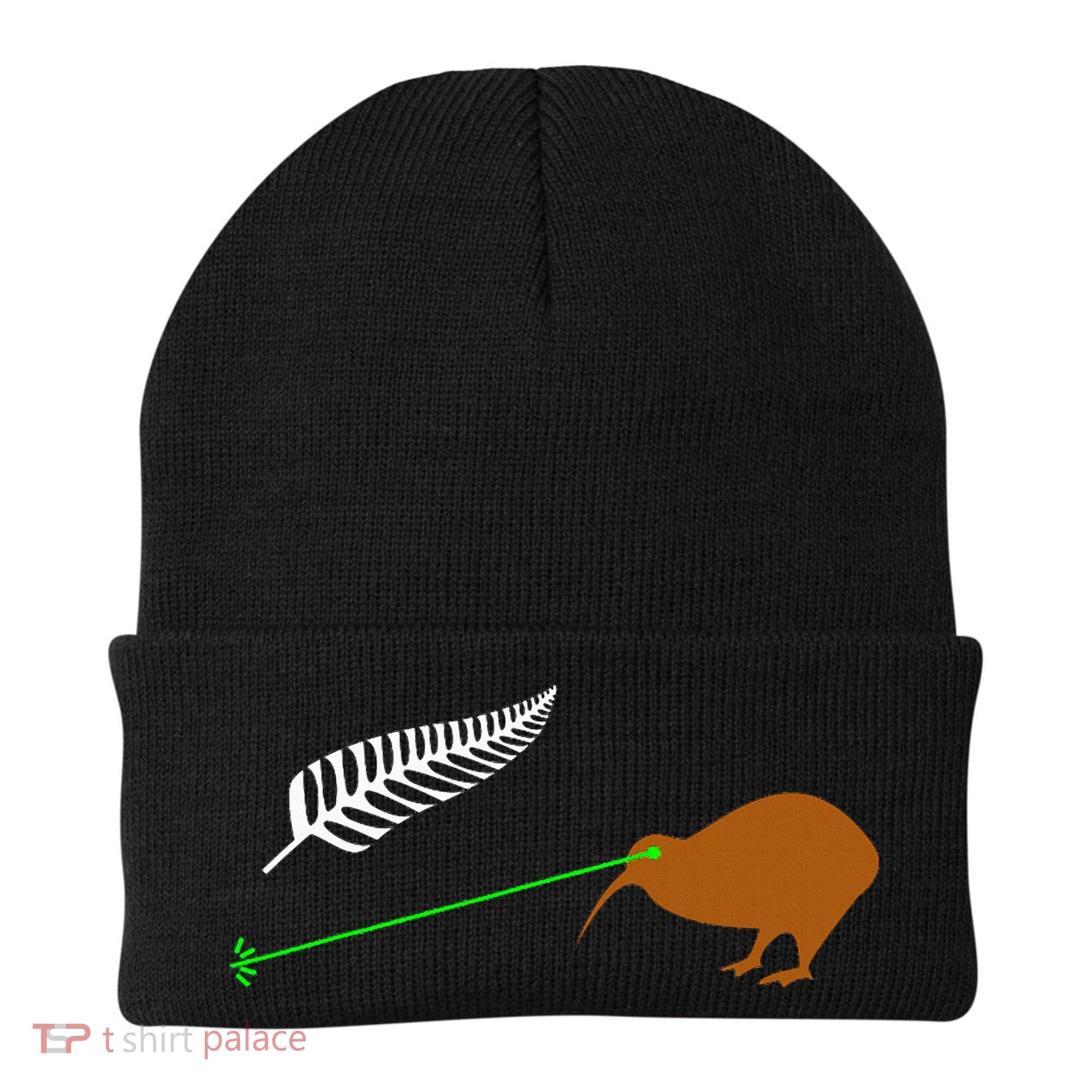 Funny Laser Kiwi Flag New Zealand Popular Choice Beanie