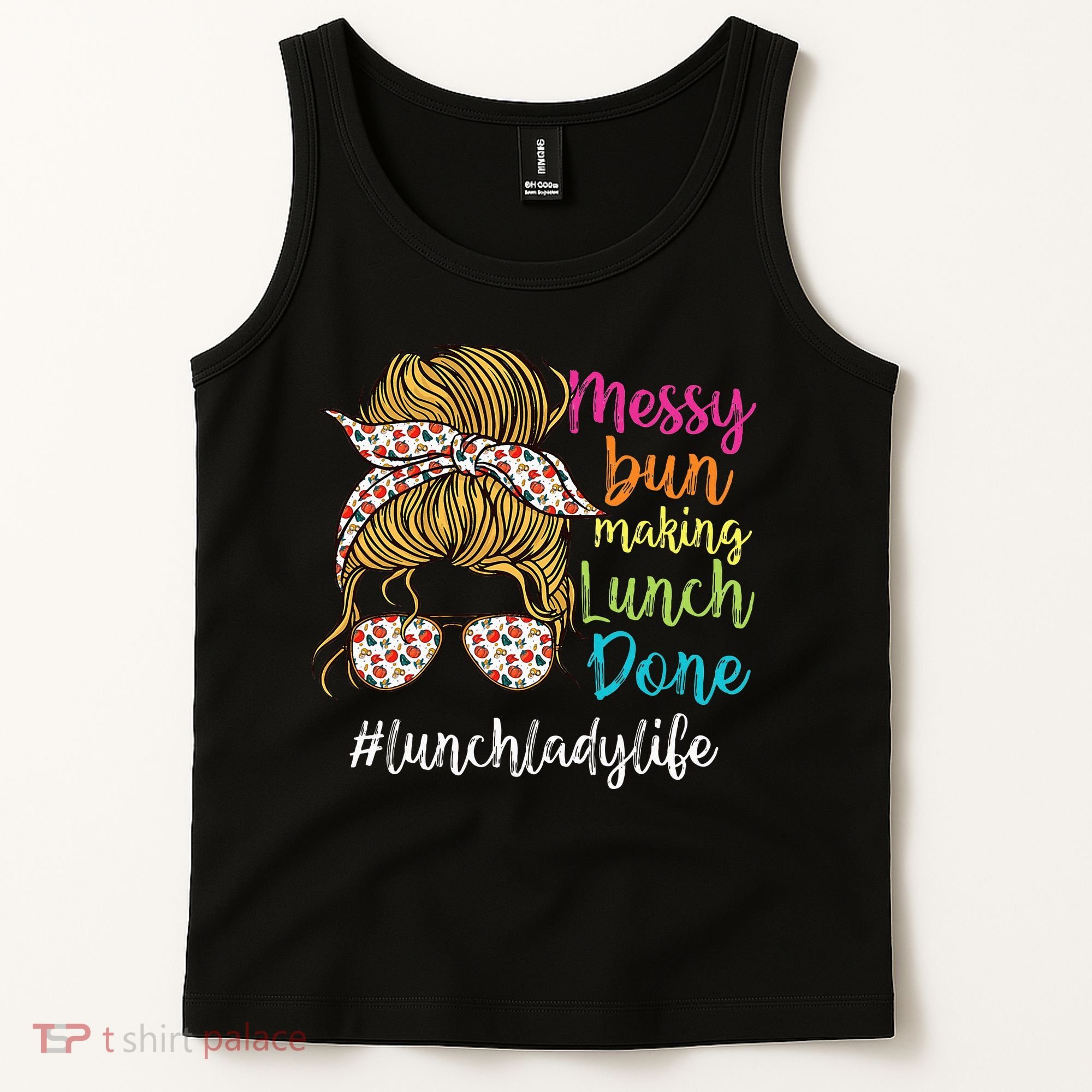 Funny Lunch Lady School Cafeteria Worker Tank Top