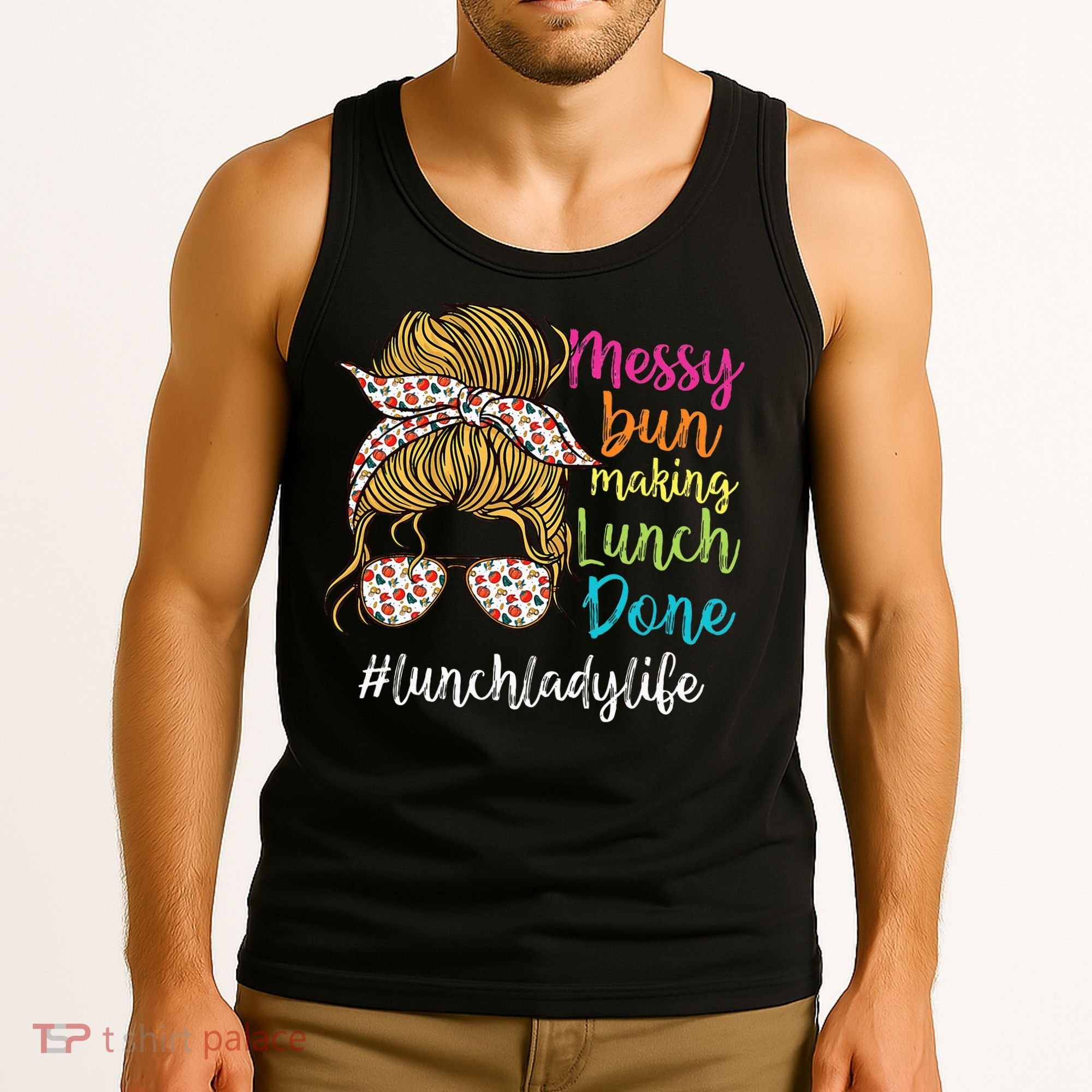 Funny Lunch Lady School Cafeteria Worker Tank Top