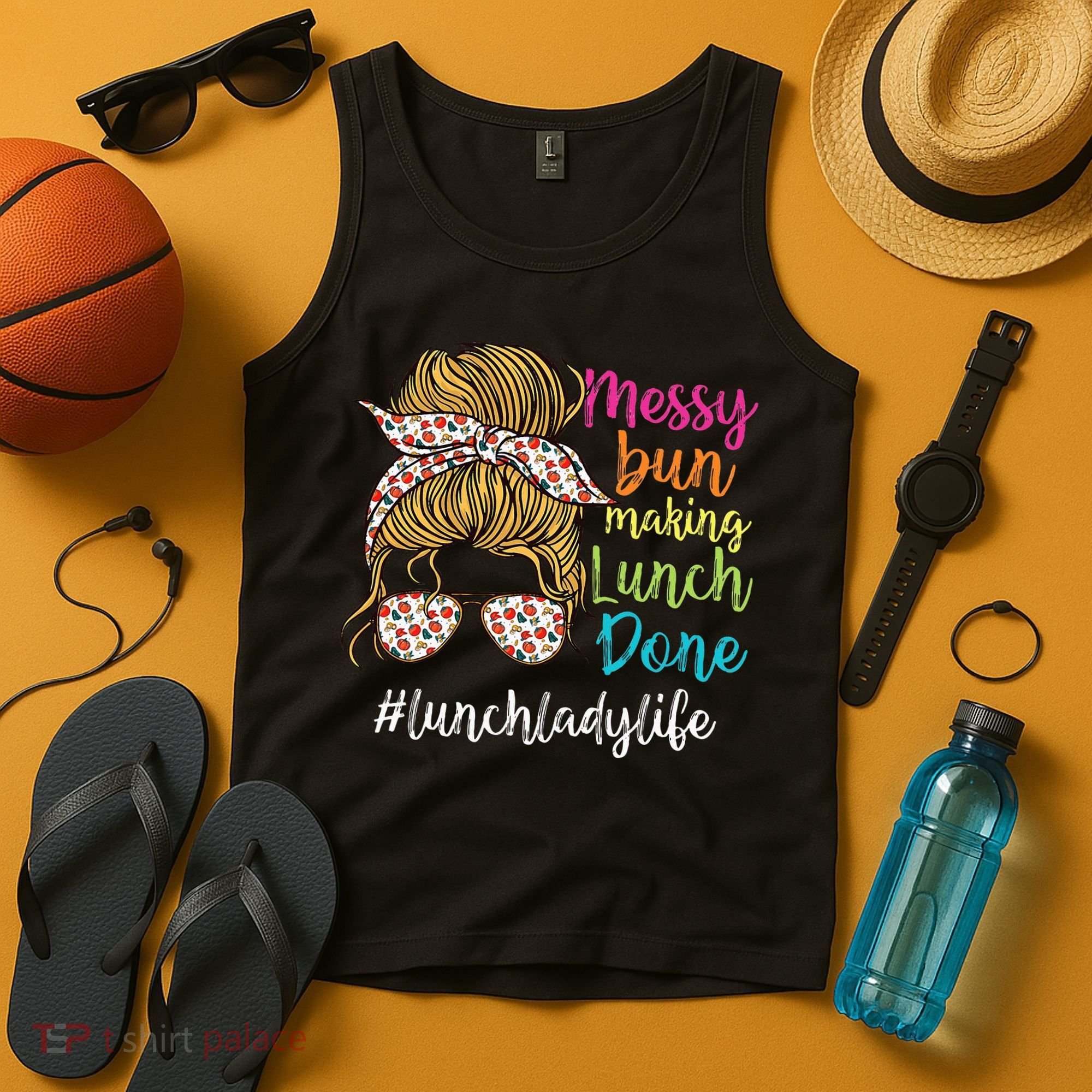Funny Lunch Lady School Cafeteria Worker Tank Top