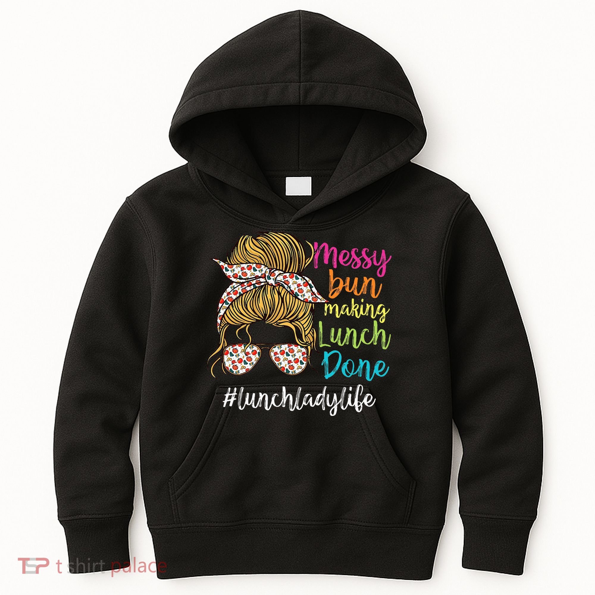Funny Lunch Lady School Cafeteria Worker Kids Hoodie