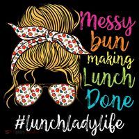 Funny Lunch Lady School Cafeteria Worker Kids Long Sleeve Shirt thumb 2