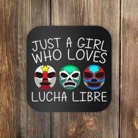 Funny Lucha Libre Gift For Mexican Wrestling Mask Coaster thumb 0