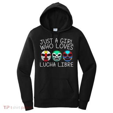 Funny Lucha Libre Gift For Mexican Wrestling Mask Women's Hoodie