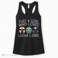 Funny Lucha Libre Gift For Mexican Wrestling Mask Women's Tank Top thumb 0
