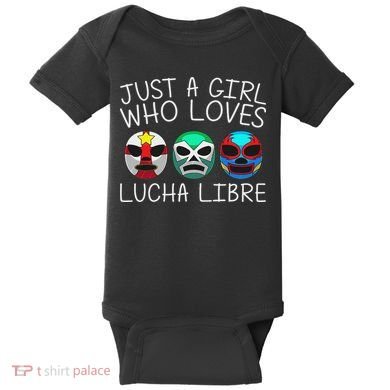 Funny Lucha Libre Gift For Mexican Wrestling Mask Baby Bodysuit