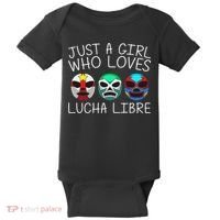 Funny Lucha Libre Gift For Mexican Wrestling Mask Baby Bodysuit thumb 0