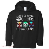 Funny Lucha Libre Gift For Mexican Wrestling Mask Toddler Hoodie thumb 0