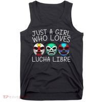 Funny Lucha Libre Gift For Mexican Wrestling Mask Tank Top thumb 0
