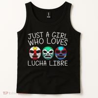 Funny Lucha Libre Gift For Mexican Wrestling Mask Tank Top thumb 2